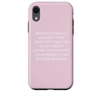 Obediencia Cuando Finalmente te Das Cuenta de Que se Trata de amar a Dios Carcasa para iPhone XR