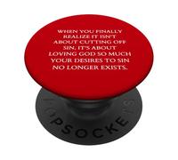 Obediencia Cuando Finalmente te Das Cuenta de Que se Trata de amar a Dios PopSockets PopGrip Adhesivo