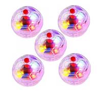Obelunrp 5 PCS Cat Ball Movimiento Ghost Light Up Bolas de Gato LED Movimiento Bola activada Toyes interactivos para Perros, Juguete para Mascotas