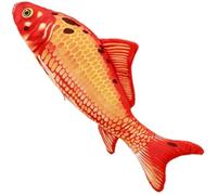 Obelunrp Animal De Peluche De Pez, Almohada De Felpa De Koi Rojo 3D, Almohada De Pez Suave, Forma De Peces Dorados Realistas, Regalos De Decoración De Cojín De Felpa, 35.4in, Decoracion del Hogar