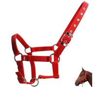 Obelunrp Cabestro para Caballos Correas de PP Gruesas de 25 mm de Ancho Cabestros para Caballos con Hebilla de Metal Cabestros de Cuerda livianos Ajustables para Accesorios Mini Cabestro portátiles y