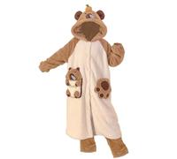 Obelunrp Disfraz de Capybara, 1 Pajamas de Capybara Blanda con túnica y Pantalones, Ropa de Dormir de Coral Termal con Capucha para Mujeres (l)