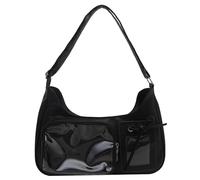 Obelunrp Ita Bag, bolso mensajero japonés Kawaii de 12 pulgadas con bolsillos transparentes, bolsos de hombro Y2K para niñas y mujeres (estilo 1)