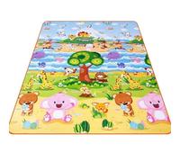Obelunrp Mat de Picnic para la Alfombra de Gateo Infantil en Espesor Impermeable al Aire Libre Alfombra de Picnic Reino Animal 200 * 180 cm, rastreo, decoración navideña