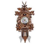 Obelunrp Relojes de Cuco para Pared, Reloj de péndulo de Madera, Reloj de pájaro Vintage con botón Ajustable, péndulo de Cuco Colgante con Pilas para decoración de Sala de Estar, Uso en Cocina