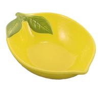 Obelunrp Tazón de limón, 17.5x12.5 cm de tazones de bocadillos de limón, plato de limones divertidos, lindos platos para el helado ensaladas de bocadillos de postres aperitivos