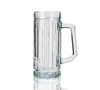 Oberglas Gambrinus - Juego de 6 jarras de cerveza (500 ml) | Gambrinus - Jarras de cerveza y cuerda para cerveza de 0,5 litros, de vidrio de soda, resistente a los golpes y apto para