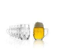 Oberglas Stölzle Landsberg - Juego de 6 jarras de cerveza (0,3 L, apto para lavavajillas)