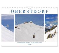 Oberstdorf. Atemberaubende Ansichten aus den Allgäuer Alpen (Wandkalender 2026 DIN A4 quer), CALVENDO Monatskalender: Skifahren und Wandern in idyllischer Bergwelt