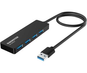 OBERSTER Hub USB C, Adaptador 4 en 1 USB 3.0 Compatible con impresoras, portátiles, Mac Mini, iMac MacPro, Ultra Slim Multiport Adapter USB C Multiport con Transferencia rápida de Datos