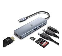 OBERSTER Hub USB C, multipuerto 6 en 1 USB C con Pantalla 4K HDMI, Divisor Tipo C, USB 3.0, PD 100 W, Compatible con MacBook Pro/Air, Chromebook, Thinkpad y más
