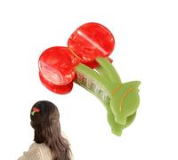 Obesntln Kirsche Haarspange, Kirschkrallenkrallenklammer | Rotenkrallenklammer Haarspangen,Kirsch-Haarschmuck Kirsch-Haarspangen für feines, kurzes oder lang, Muttertag, Abschlussfeier