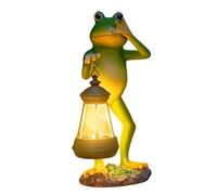 Obesntln Luz Solar Exterior | Figura Decorativa de Rana Iluminada | Figuras de Rana con Luz Solar - para Jardín, Patio, Terraza, Sendero, Balcón, Porche, Patio Interior