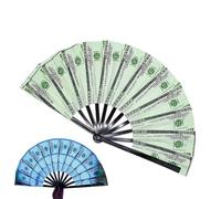 Obesntln Photo-Ready Dance Prop Portable Handheld Fan Dollar Shape Folding