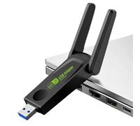 Obesntln Tarjeta de red inalámbrica, tarjetas de red USB 3.0 de doble banda de alta ganancia de 600 Mbps, adaptadores de red, para PC, tableta, teléfono inteligente, computadora portátil y computadora