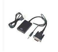 Obesntln VGA To HDMIs Adapter | VGA To HDMIs Adapter/Converter Cable con 3,5 mm Audio | 1080P Convert VGA Source (PC) In HDMIs Connector Of TV. Active Male VGA-HDMIs Out Lead Video Cord