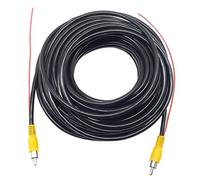 OBEST 10m Cable RCA de Cámara Marcha Atrás Coche, Extensión Cable de Vídeo para Sistemas de Reserva Coche, Macho a Macho Audio y Video AV, para Camión Furgoneta Autocaravana