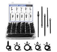 OBEST 150 pcs universal cableado arnés enrutamiento clip,clips de enrutamiento telar alambre de coche, brida de alambre de coche