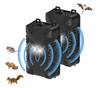 OBEST 2 Paquetes Ahuyentador de Ratas ultrasonido, Repelente Ratas y Ratones, Repelente de Plagas y Garduñas, Ultrasónico Anti Ratones Roedores, ahuyentador de Animales para Coche, Casas