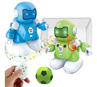 OBEST 2 PCS Robots Juguete para niños, Juguetes de Robots Combate, Robots de fútbol, Juego de fútbol Robot Control Remoto,Robot Kombat,Robot teledirigido con Musica y luz, Robot de Juguete RC