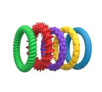 OBEST 5 Piezas Fidget Sensorik Juguete, Niños Silicona de Descompresión Pulseras, Fidget Sensorischen Toy para la Reducción del Estrés y la Ansiedad, Pulsera Anti Estrés para Adultos Autismo y TDAH
