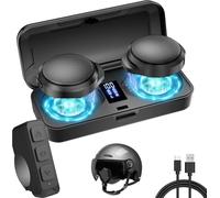 OBEST Auriculares Bluetooth Moto con Estuche de Carga, Bluetooth 5.3 Manos Libres Inalámbrico con Micrófono, Batería de 1900 mAh con 50 Horas de Autonomía, Auriculares Inalámbricos para Esquí.