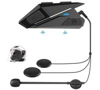 OBEST Auriculares Casco Moto Blutooth, Kit Manos Libres Inalámbrico