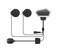 OBEST Auriculares de Cascos Motocicleta Bluetooth 5.0, 2000mAh 450h Ultralargo Tiempo Espera, Anti-interferencia,Inalámbrica Manos Libres Bluetooth intercomunicador Moto para Ciclismo Esquí