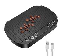OBEST Báscula de Café Electrónica,Báscula Digital de Cocina 3 kg/0,1 g, Pantalla LCD de Alta Precisión,Superficie de Pesaje Antideslizante Impermeable