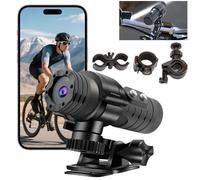 OBEST Cámara de Acción Mini Cámara para Casco, Moto Grabadora para Exteriores Impermeable Cámara de Acción HD 1080p Cámara Deportiva para Ciclismo Vlog Diario