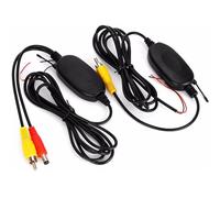 OBEST Camara Marcha Atrás Coche 2,4 GHz Inalámbrico Vídeo RCA Transmisor y Receptor Kit, Adaptador Conexión Wireless para Cámara Trasera y Sistemas de Monitor Retrovisores, Universal 12V Camiones SUV