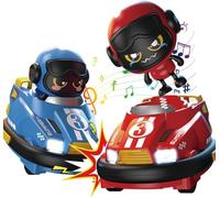 OBEST Coche Teledirigido de Juguete, Puede ser una Carrera de uno contra uno,Paquete de 2, Coche de Choque con Muñecas Saltarinas,Juguetes Interactivos para Padres e Hijos,Regalos para Niños y Niñas