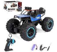 OBEST Coche Todoterreno Teledirigido con Luz LED,Coche Teledirigido de Alta Velocidad,Juguete Recargable a Distancia,Autonomía de 25 Minutos,Regalo para Niños y Niñas