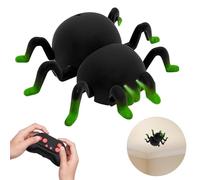 OBEST Cucaracha Teledirigido con Escalada Pared, RC Cucaracha con Ojos LED, Modo Dual Pared y Suelo, Rotación de 360°, Juguete Radiocontrol para Fiesta Halloween Día Inocentes para niños 5 a 12 años