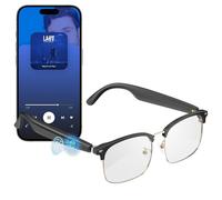 OBEST Gafas Inteligentes, Control por Voz Inteligente con IA, Audio de Oído Abierto para Música y llamadas, Bluetooth 5.3, Función Impermeable IP44 para Exteriores