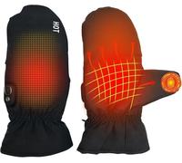 OBEST Guantes Calefactable Moto Mujeres Hombres, Guantes Térmicos Recargable Impermeable Pantalla Táctil, 3 Ajustes Temperatura Pantalla Digital, Calentador Manos Eléctrico Invierno Esquí Ciclismo