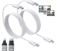 OBEST Inalambrico 4K Transmisor Receptor con Salida HDMI Wireless Adaptador | para Streaming de Vídeo/Audio Desde Ordenador Portátil, PS4/5,PC a TVHD/Monitor/Proyector, Plug and Play 50m Transmisión