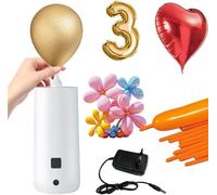 OBEST Inflador Globos Eléctrico Portátil, Mini Hinchador Globos electrico, Bomba Aire Globo Eléctrica, Maquina Inflar Globo para Fiestas Bodas Cumpleaños Fiestas Actividades y Decoración Festivales