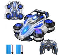 OBEST Juguete de coche teledirigido para niños, alta velocidad, off-road, con luces, 2,4 GHz, todo terreno, RC Car 360°, con giro y giro, regalo para niños y niñas