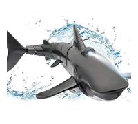OBEST Juguetes de Control Remoto Tiburón, 2.4GHz RC Tiburón Barco para Piscinas y Lagos, Alta Simulación Lancha Juguetes Acuáticos de Verano Teledirigidos, Eléctrico Shark Boat Regalo para Niños