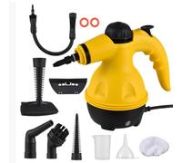 OBEST Limpiador de Vapor de Mano, Limpiador de Vapor Portátil de Alta Temperatura y Alta Presión con 9 Accesorios para Cocina, Sofá, Baño, Coche