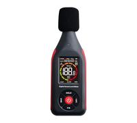 OBEST - Medidor de nivel de sonido con pantalla LCD, medidor de decibelios con grabación, medidor de dB 30-130dB, medidor de ruido, monitor de ruido con alarma, medidor de ruido profesional