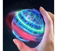 OBEST Mini Bola Voladora Magica, Spinner Pelota Voladora Boomerang con Luces LED Colores, Rotación 360°, UFO Drone Fly Orb Hover Ball Luminosapara Interior Exterior Niños Adulto Juguetes Regalo