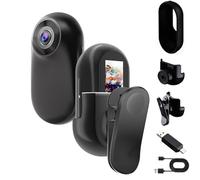 OBEST Mini Camara Deportivas Cámara Acción 360 Bodycam Camara Moto Magnética 1080P, Camera POV Vlog Gran Angular 150°, DV Action CAM Corporal Video para Registros Diarios Actividades al Aire Libre