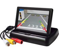 OBEST Pantalla Plegable de Cámara Marcha Atrás Coches TFT LCD 4.3 Pulgadas