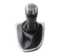 OBEST Pomo de Palanca Cambios Coche 5 Velocidades para Renault Clio 4 MK4 2012-2019, Pomos de Cambios Coche con Cubierta Antipolvo Cuero PU Suave, Fácil Instalación, Negro