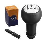 OBEST Pomos de Palanca de Coche, 5 Marchas Velocidad Pomos de Palanca de Cambios de Coche con Adaptador para Peugeot 206 207 208 306 307 309 406 106 205 206 1007 3008 Citroen C1 C2 C3 C4 Picasso
