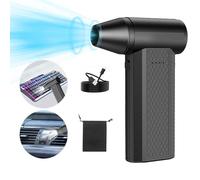 OBEST Soplador de aire para pc, Soplador polvo eléctrico, 130000RPM soplador aire comprimido potente para Barbacoa, Sofá, Teclado, Coche, hojas, 4 velocidad ajustables, 4000 mAh bateria Recargable