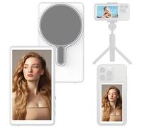 OBEST Teléfono Vlog Selfie Monitor Pantalla, Teléfono Cámara Trasera Selfie Accesorios, Obturador remoto Bluetooth inalámbrico para iPhone y Android, para Vlogs Live Streams TikTok