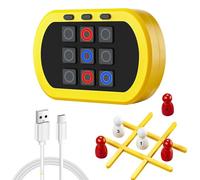 OBEST Tic TAC Toe 5 en 1, Tres en Raya electronico, Miniconsola, Juego de Memoria para Niños, Juego de Mesa, Juegos de Viaje, Juguetes interactivos Entre Padres e Hijos , Regalos para niños